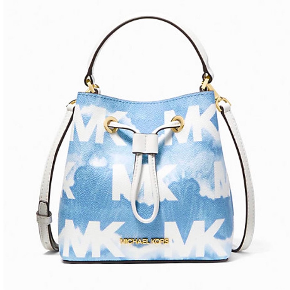 Michael Kors Shibori Print Jet Set Travel Bucket Bag